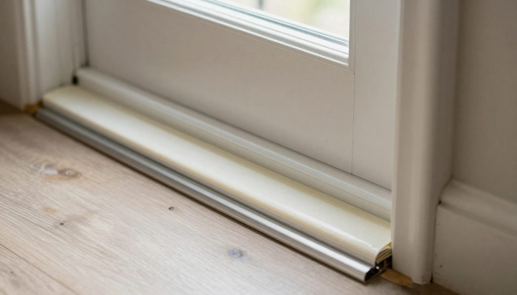 Weather stripping installation on door frame