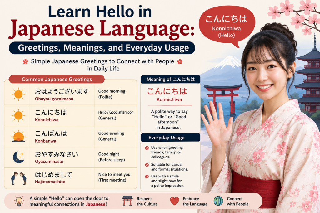 hello in japanese language