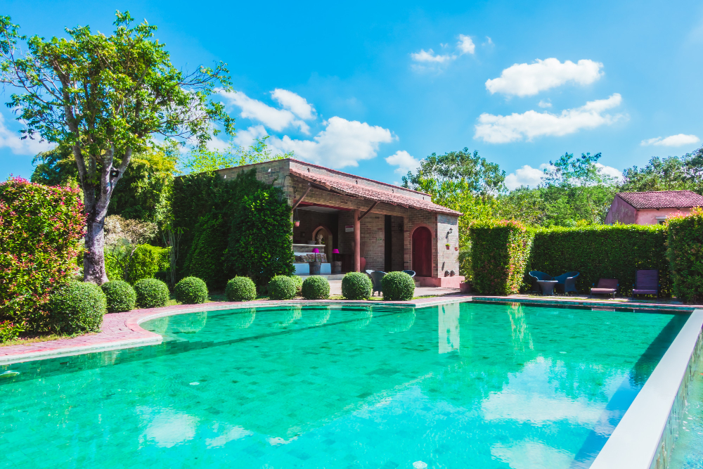 ecr resort with private swimming pool