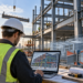 BIM Engineer Overlooking Steel Construction