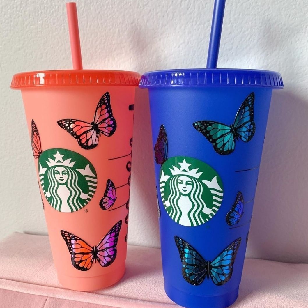 Custom Butterfly Paper Cup