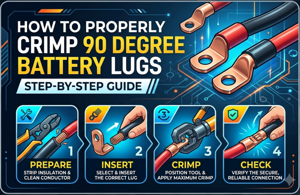 How to Properly Crimp 90 Degree Battery Lugs Step-by-Step Guide