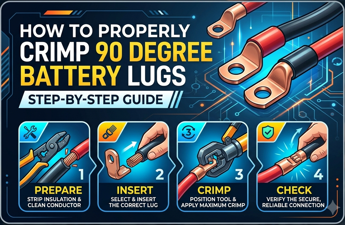 How to Properly Crimp 90 Degree Battery Lugs Step-by-Step Guide