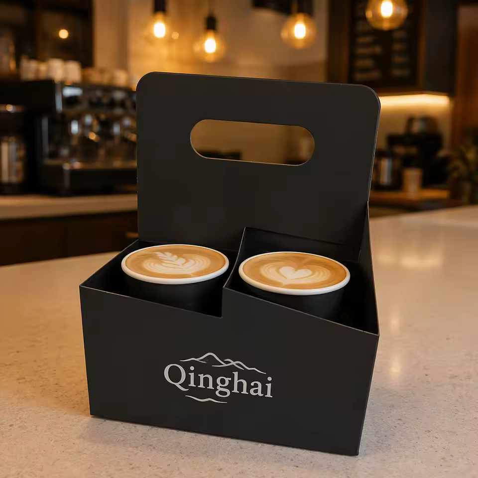 Paper Cup Carrier with Handle