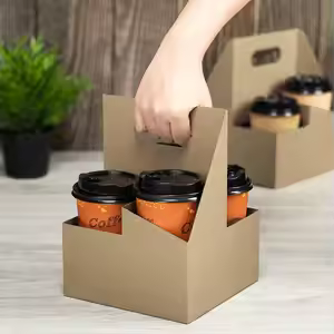 Paper Cup Carrier with Handle
