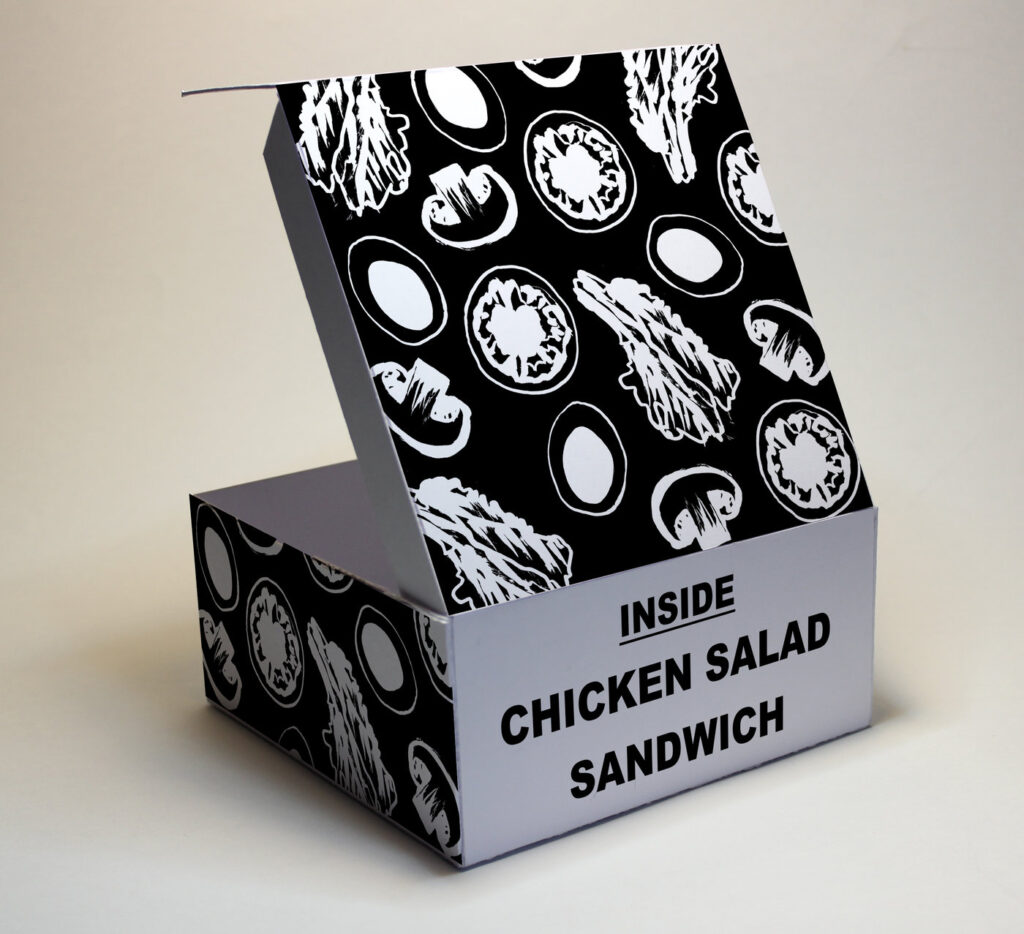 Printed sandwich boxes