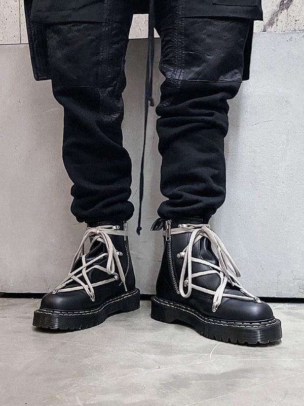 Rick Owens x Dr. Martens 1460 Megalace Black