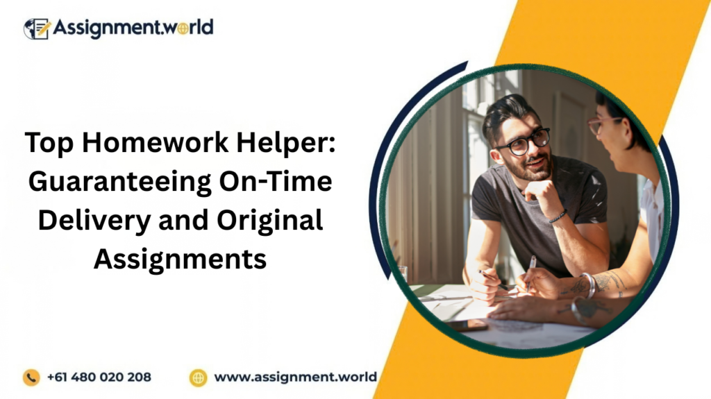 Top Homework Helper: Guaranteeing On-Time Delivery and Original Assignments