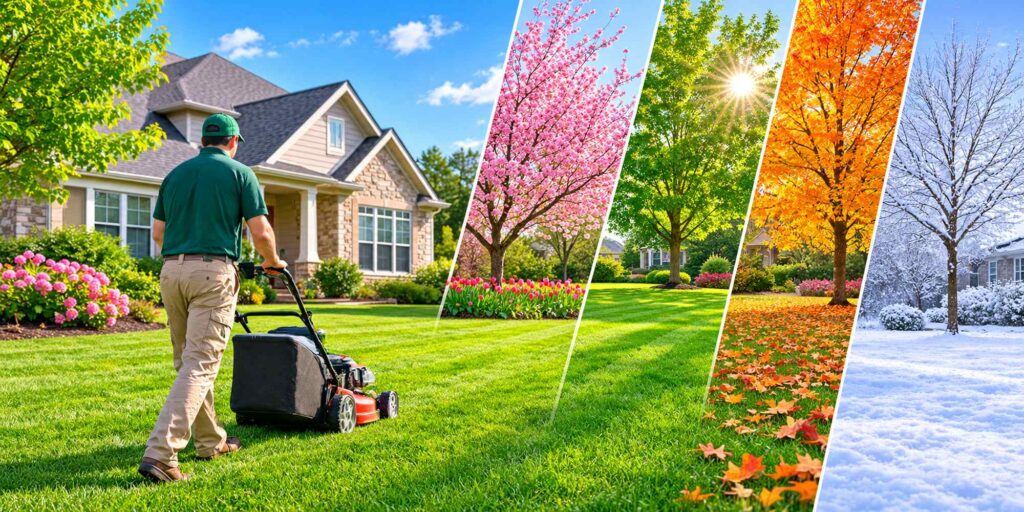 How Little Elm Lawn Services Can Help Manage Seasonal Lawn Changes